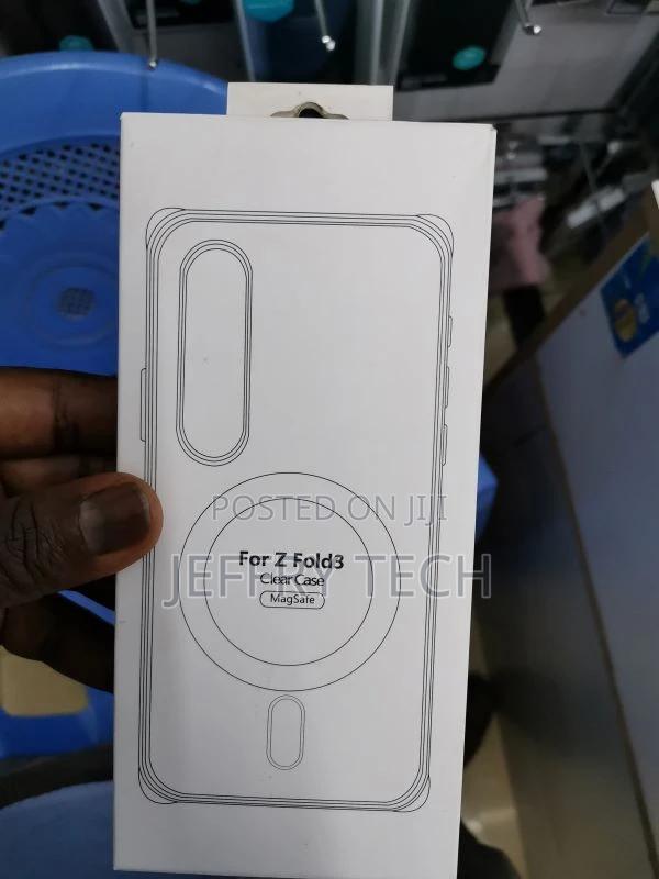 Magnetic Clear Case for Samsung Galaxy Z Fold 3 5G, Compatib - main view