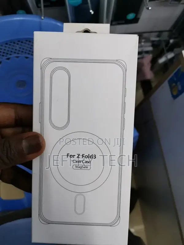 Magnetic Clear Case for Samsung Galaxy Z Fold 3 5G, Compatib