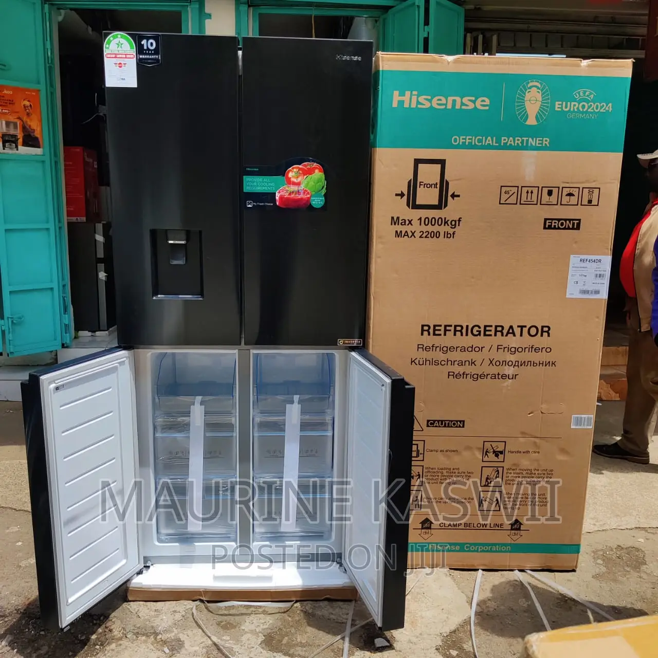 Hisense 454 Liters REF454DR French Door Fridge(Black
