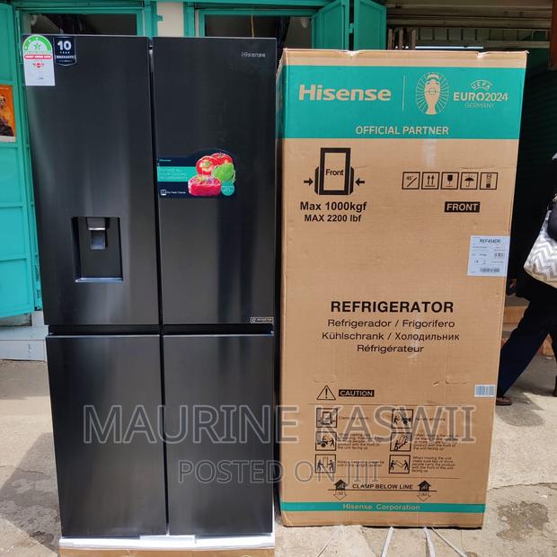 Hisense 454L French Doors Fridge Black - thumbnail 2