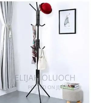 *170cm High Metallic Coat or Bags Hanger Stand