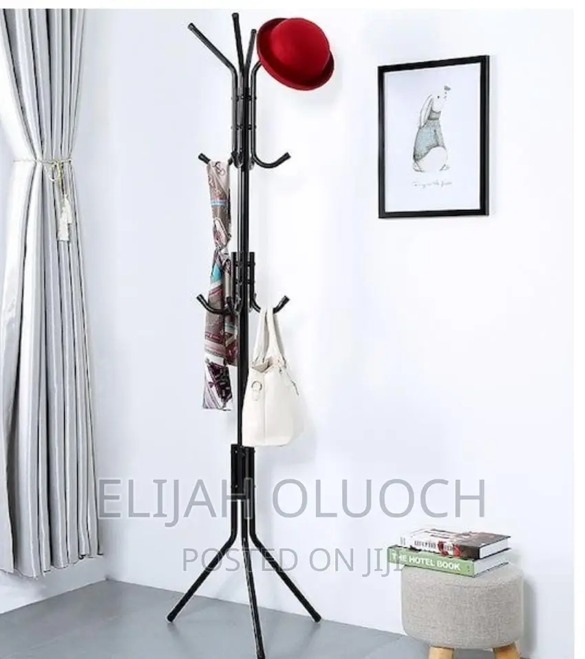 *170cm High Metallic Coat or Bags Hanger Stand