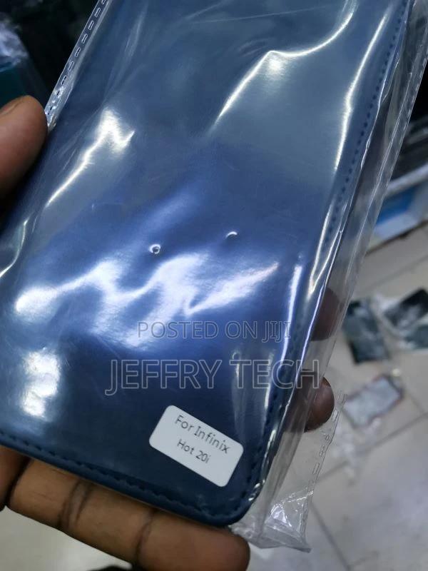 Flip Wallet Leather Stand Case for Infinix Hot 20i - thumbnail 3