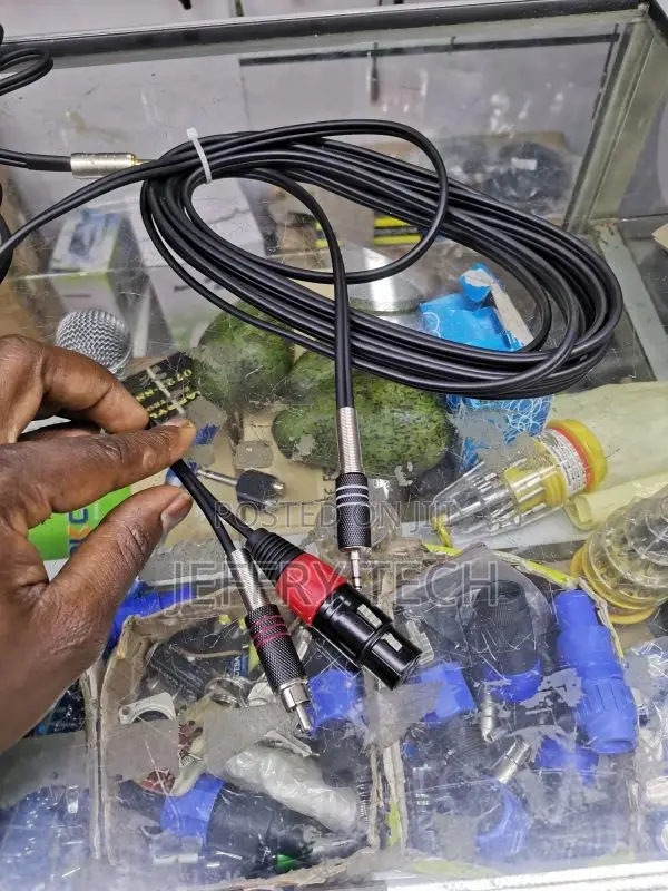 XLR Female to 3.5mm 1/8 Stereo Mic Cable, 2 XLR Y Splitter