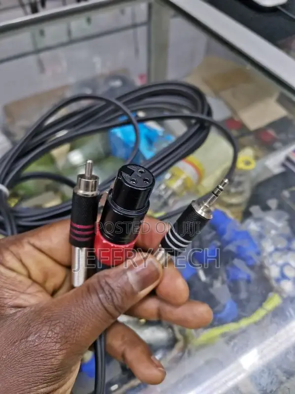 XLR Female to 3.5mm 1/8 Stereo Mic Cable, 2 XLR Y Splitter
