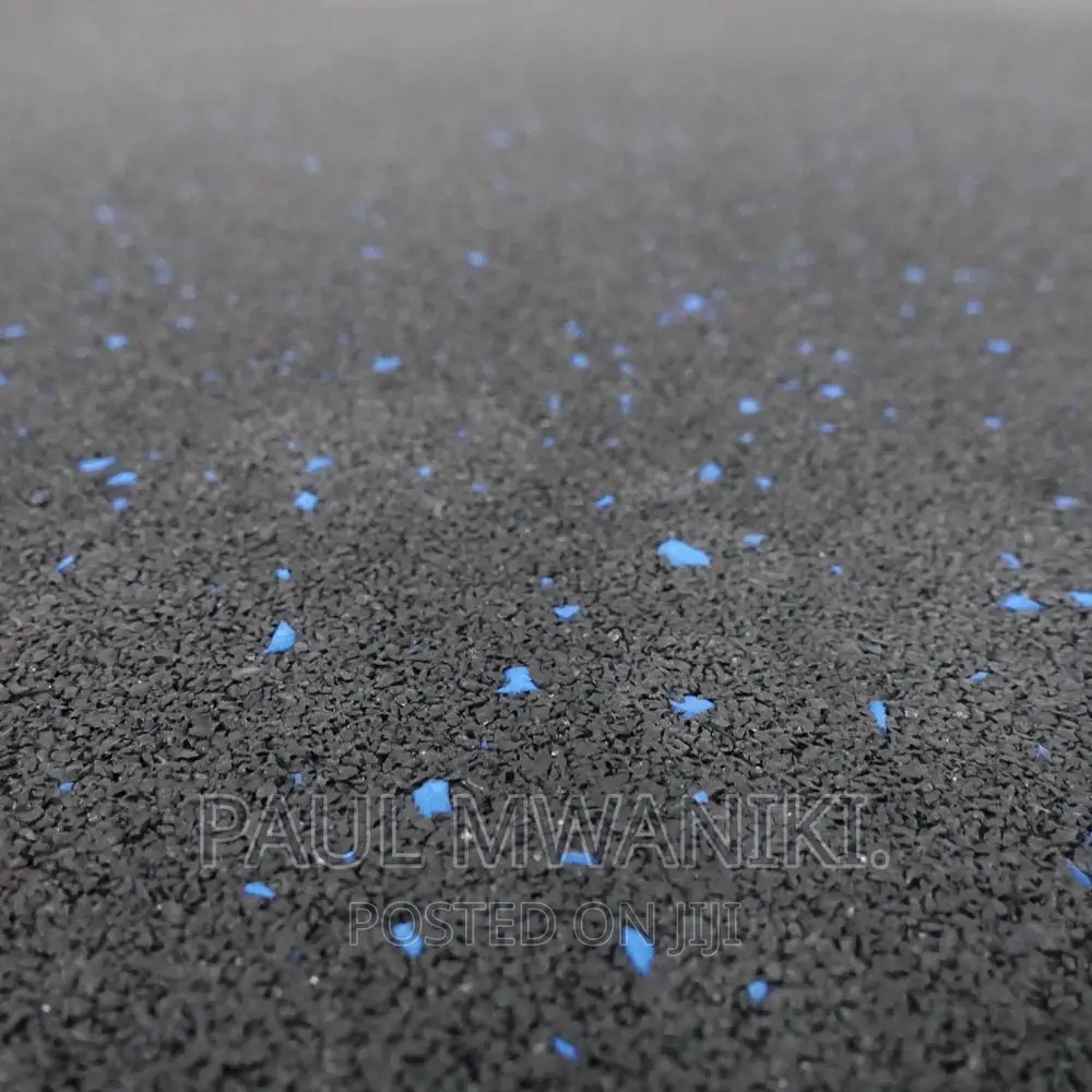 Rubber Flooring Tiles- Blue Flecks.