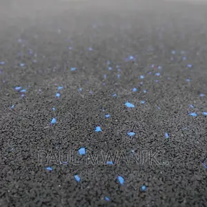 Rubber Flooring Tiles- Blue Flecks.