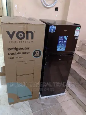 Fridge!Fridge Available Von 138l Double Refrigerator Black