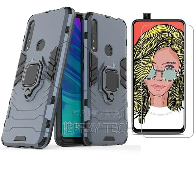 Huawei Y9 Prime 2019 Case With Tempered Glass Screen Protect