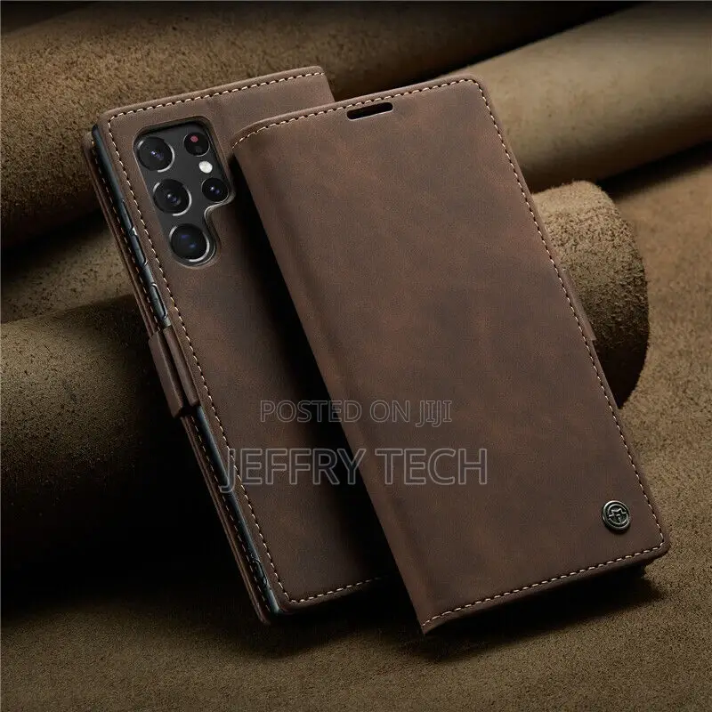 For Samsung Galaxy S22 Ultra S22+ Caseme Magnetic Flip Walle