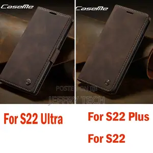 For Samsung Galaxy S22 Ultra S22+ Caseme Magnetic Flip Walle