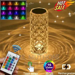 16 Color Changes Crystal Rechargeable Touch Lamp