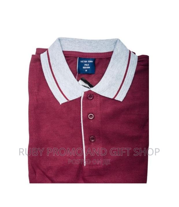 Classic Marron With Grey Striped Colar - thumbnail 2