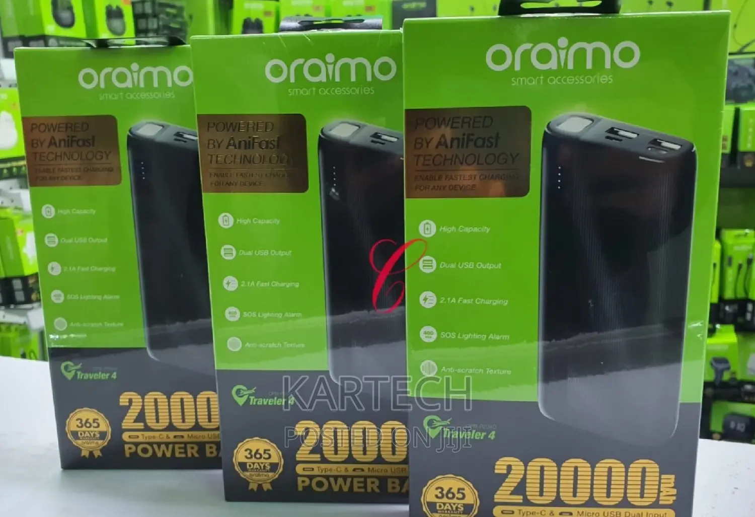 Oraimo Traveler 4 20,000mah(74wh) P204D Powerbank