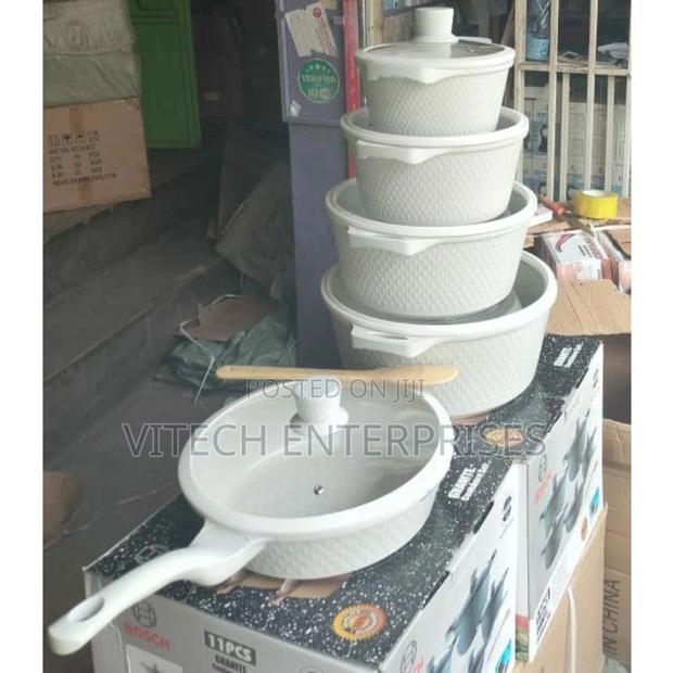 Bosch 11 Pc Silicone Rubber Granite Cookware Sets - main view