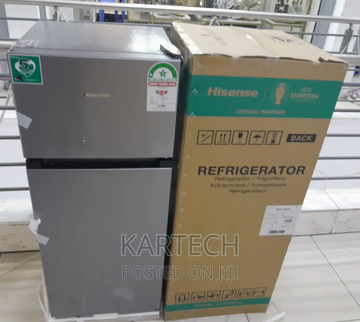 Hisense Silver 120ltrs Ref120dr Double Door Refrigerator