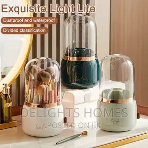 360° Rotating Makeup Brushes Holder