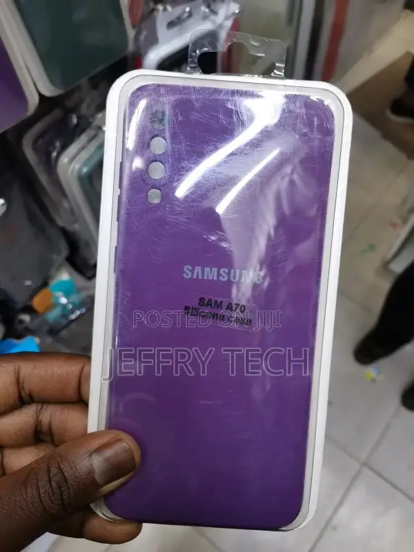 Skin-Touch Matte TPU Case for Samsung Galaxy A70 - Purple