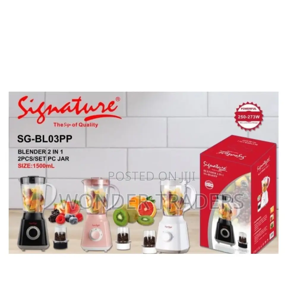 Signature Blender Electric 2 in 1-in Black