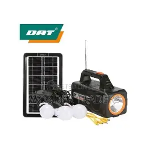 Solar Kit; Panel, Torch, 3 Bulbs, Radio, Charging Kit