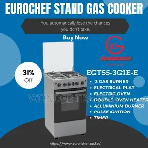3+1 Gas Stand Cooker Eurochef