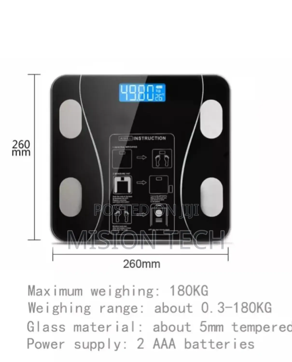 Smart BMI Body Weighing Scale