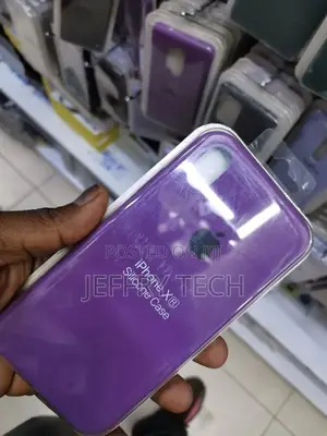iPhone X / XS Full Cover Silicone Case Purple