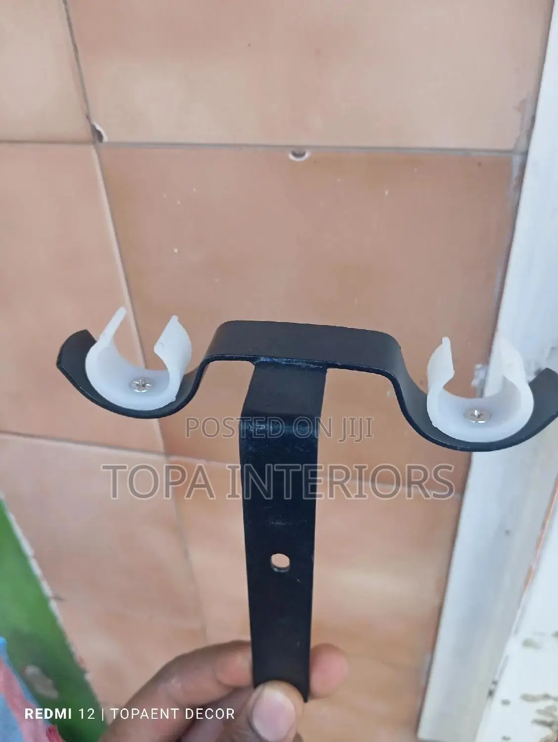 T-Brackets Wall to Wall Curtain Rod Brackets