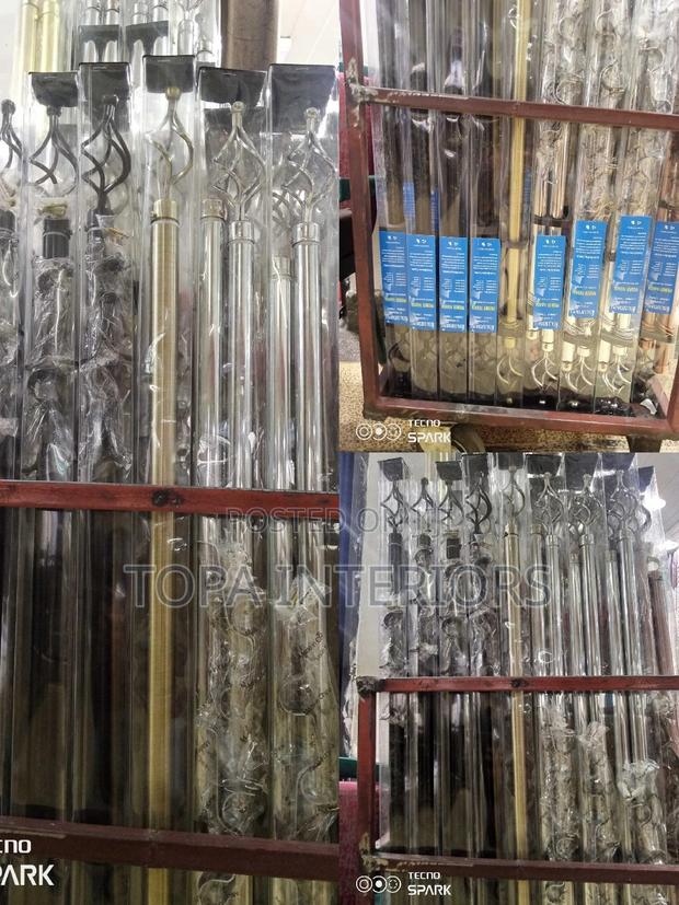 3 Metres Double Chinese Adjustable Curtain Rods Set