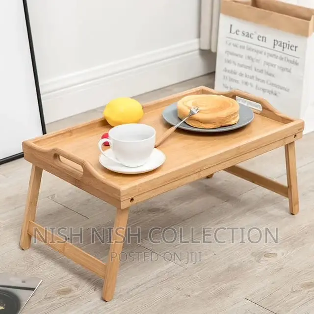 Foldable Bamboo Bed Tray