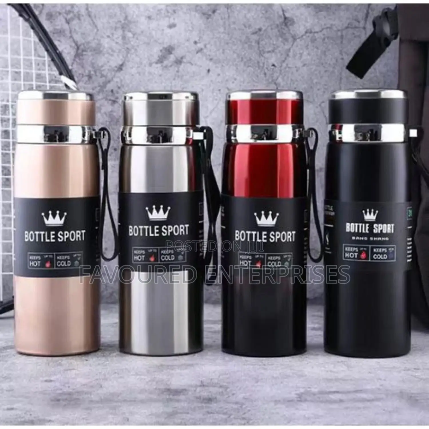 SPORT 800ml Stainless Steel Cold/Hot Flask Water Bottle