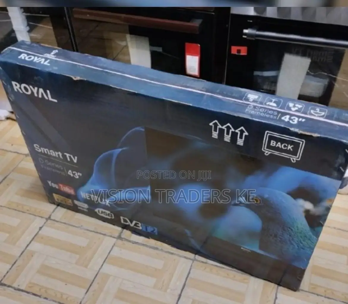 Royal 43 Inches Smart Android Frameless Tv.