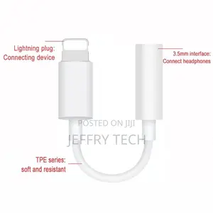 Supports Full System for iPhone Lightning to 3.5mm Earphone