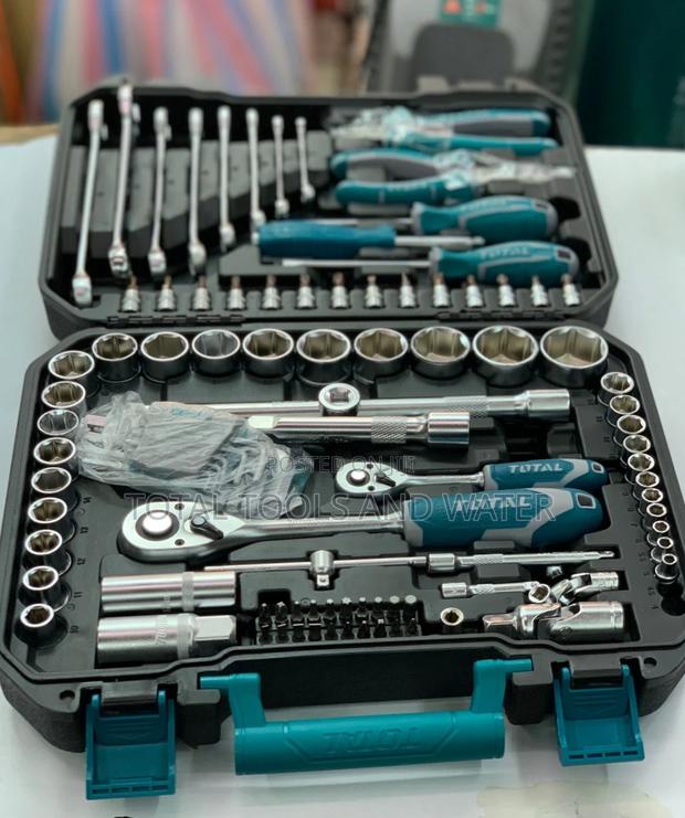 Total 100 PCS Tool Set Plus Wrench and Different Pliers