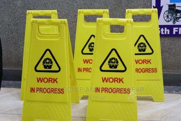 Safety Working In Progress Sign For Development - main view