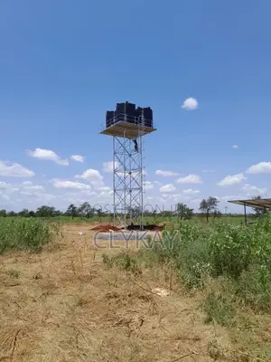 Steel Water Tower 12 Metre Hight With Plastic Tanks