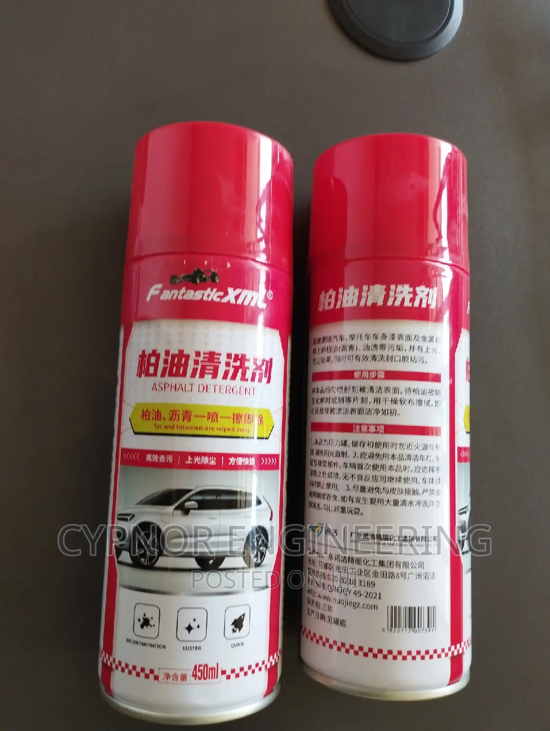 Tar and Asphalt Detergent