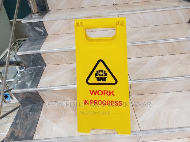 Suitable Cleaning In Progress Caution Sign - main view