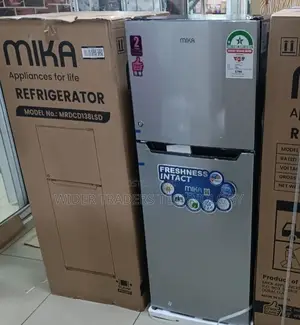 Mika Refrigerator 138 Lt Double Door Silver