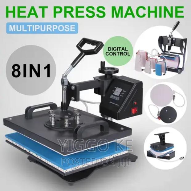 Hot Selling 8 in Combo Heat Press Machine - thumbnail 2