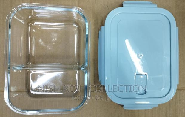 2 Grid - Partitioned Glass Lunch Box - thumbnail 4