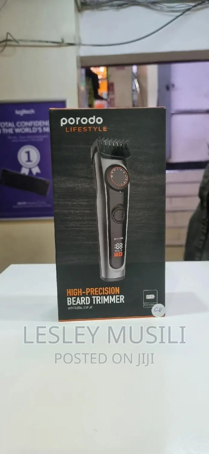 Porodo High-Precision Beard Trimmer With Digital Display
