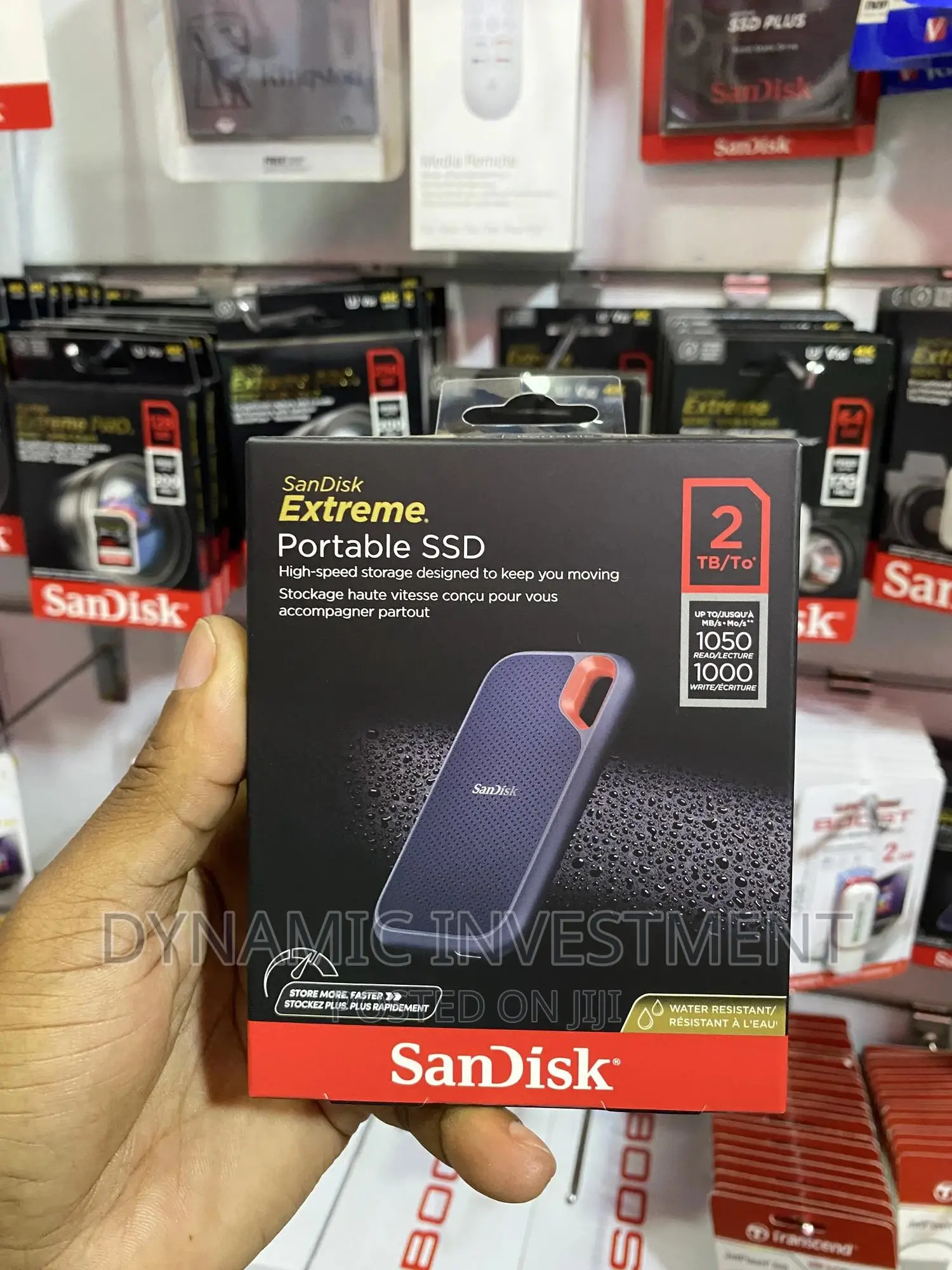 Sandisk 2TB Extreme Portable SSD V2 1050 MB/S USB-C USB 3.2