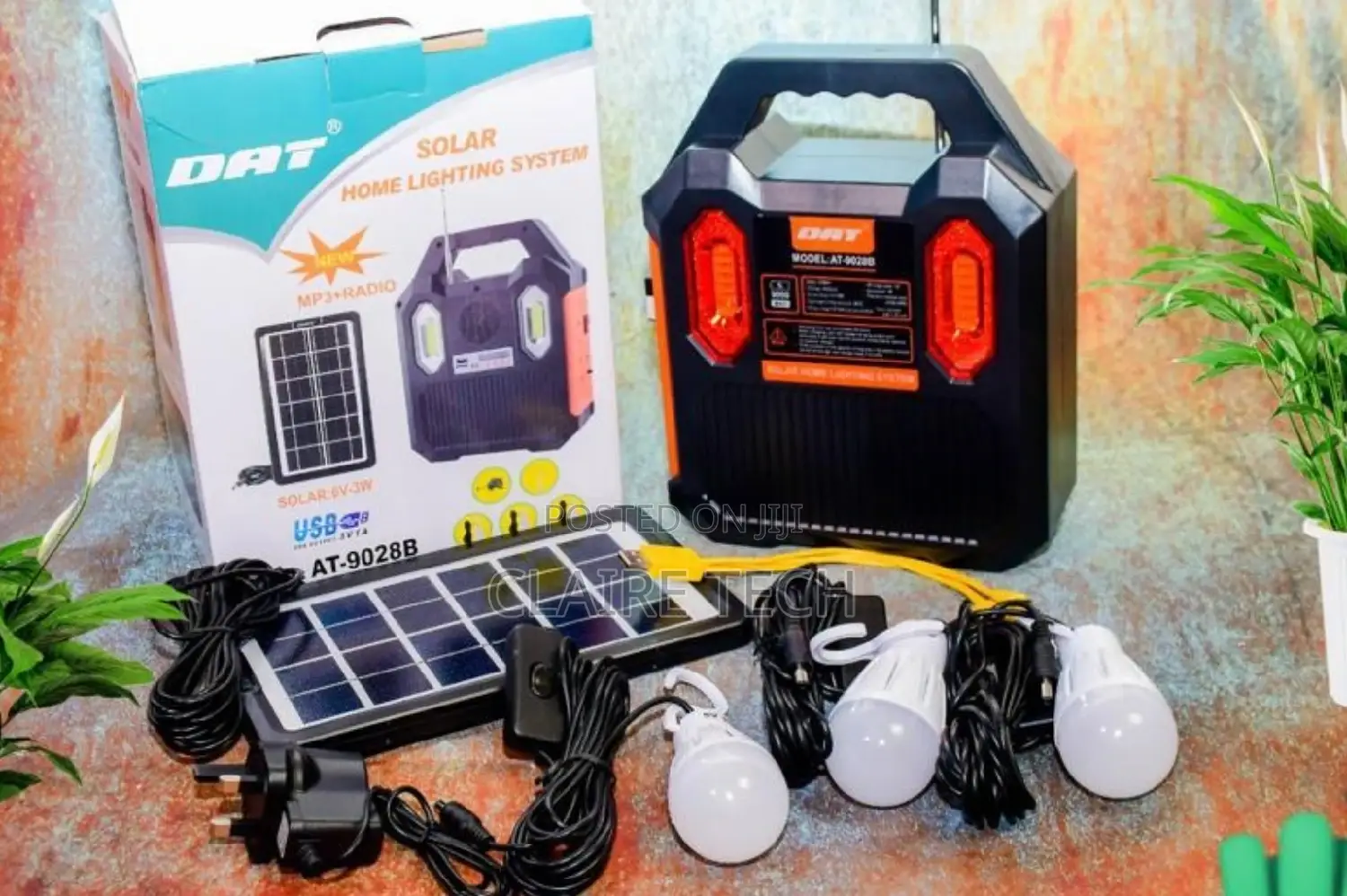 New Rechargeable Solar Home Lighting System DAT9028B