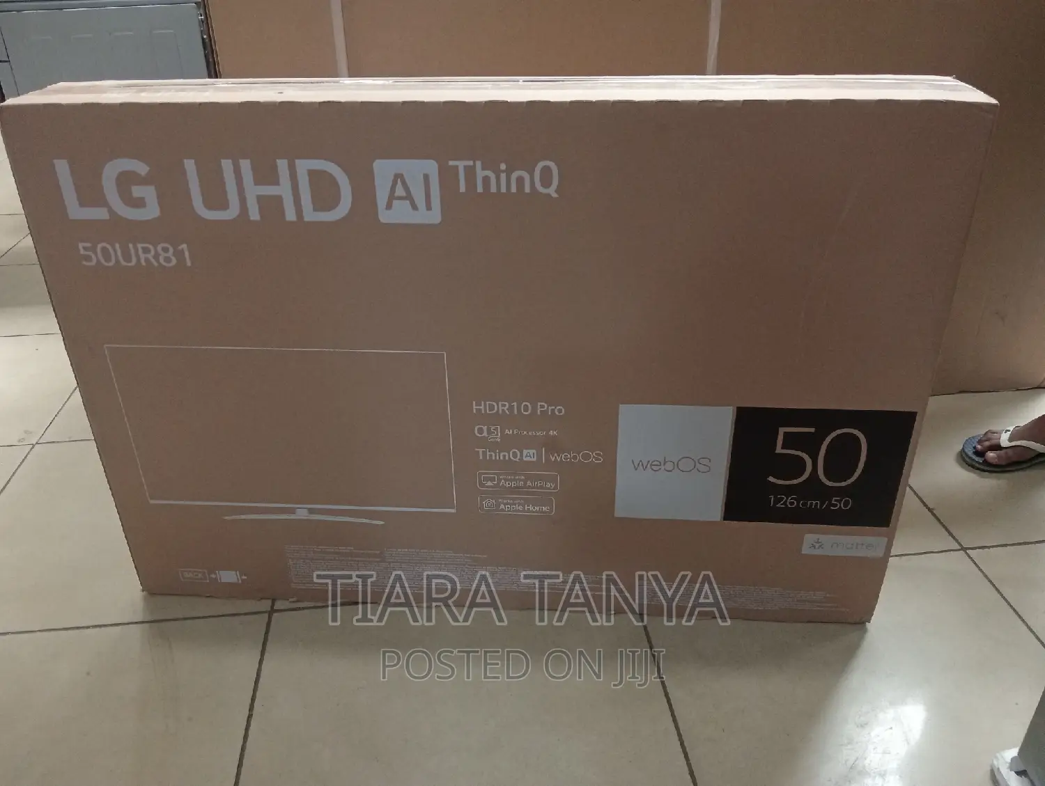 LG 50 Inch Smart TV Ur80 Series Uhd Webos Ai Thinq Hdr10