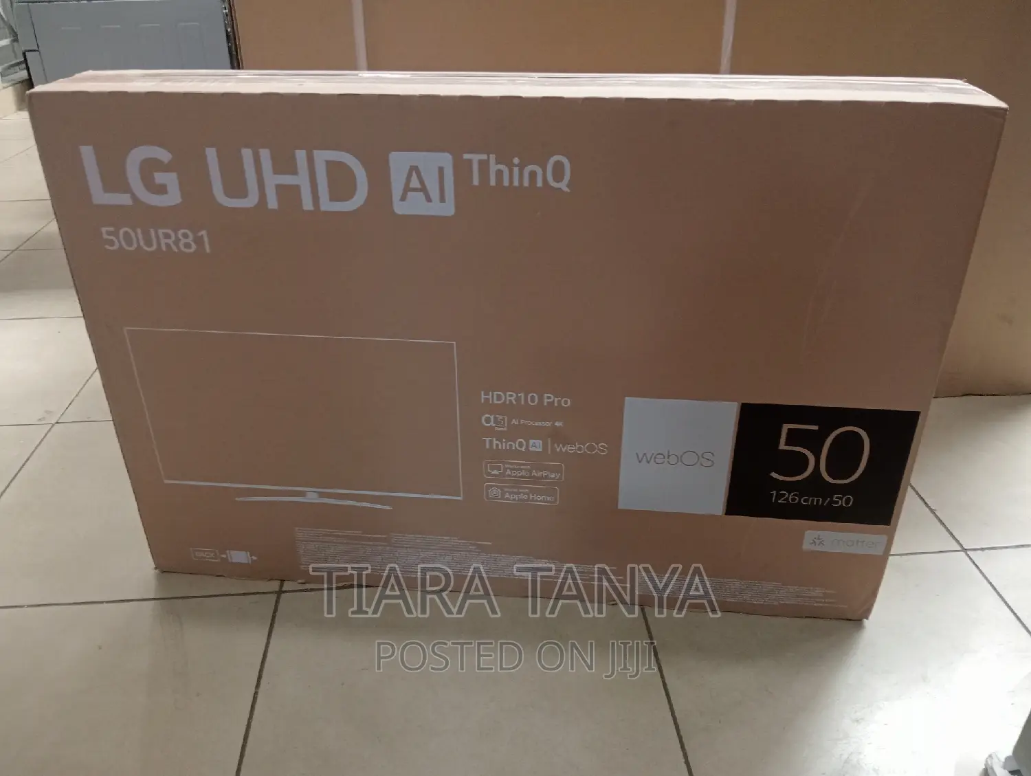 LG 50 Inch Smart TV Ur80 Series Uhd Webos Ai Thinq Hdr10
