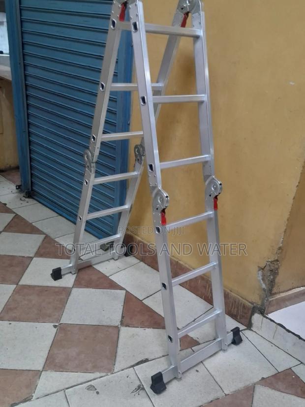 Stanley Strong Alluminium Portable Ladder 12ft Foldable - main view