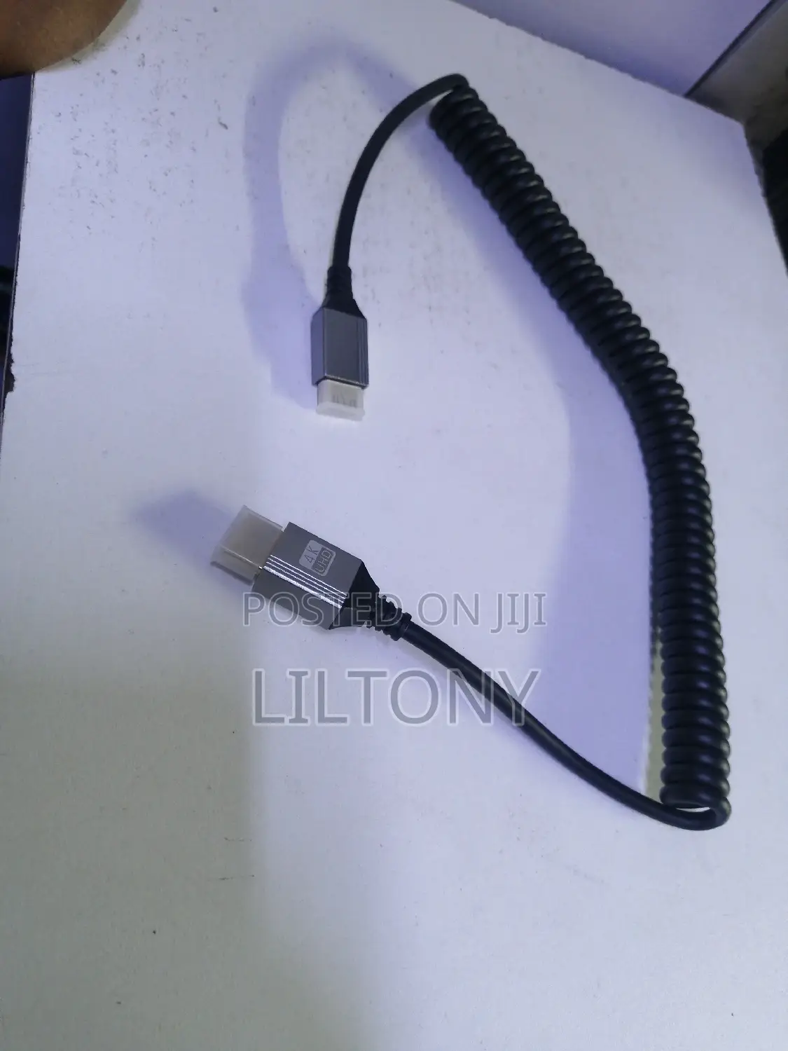 2mtrs Spiral Mini Hdmi to Hdmi Cable
