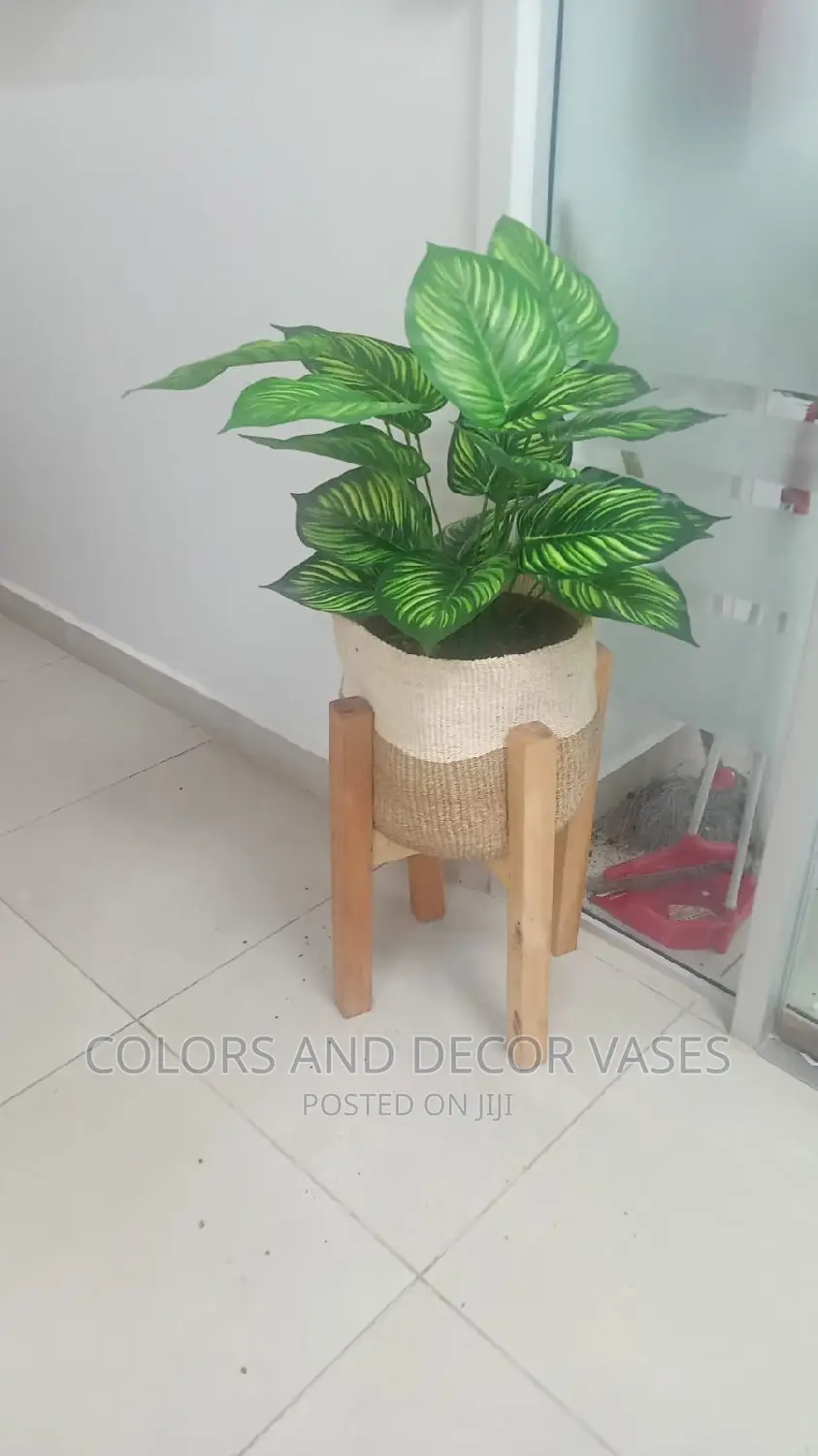 Artificial Plant And Basket