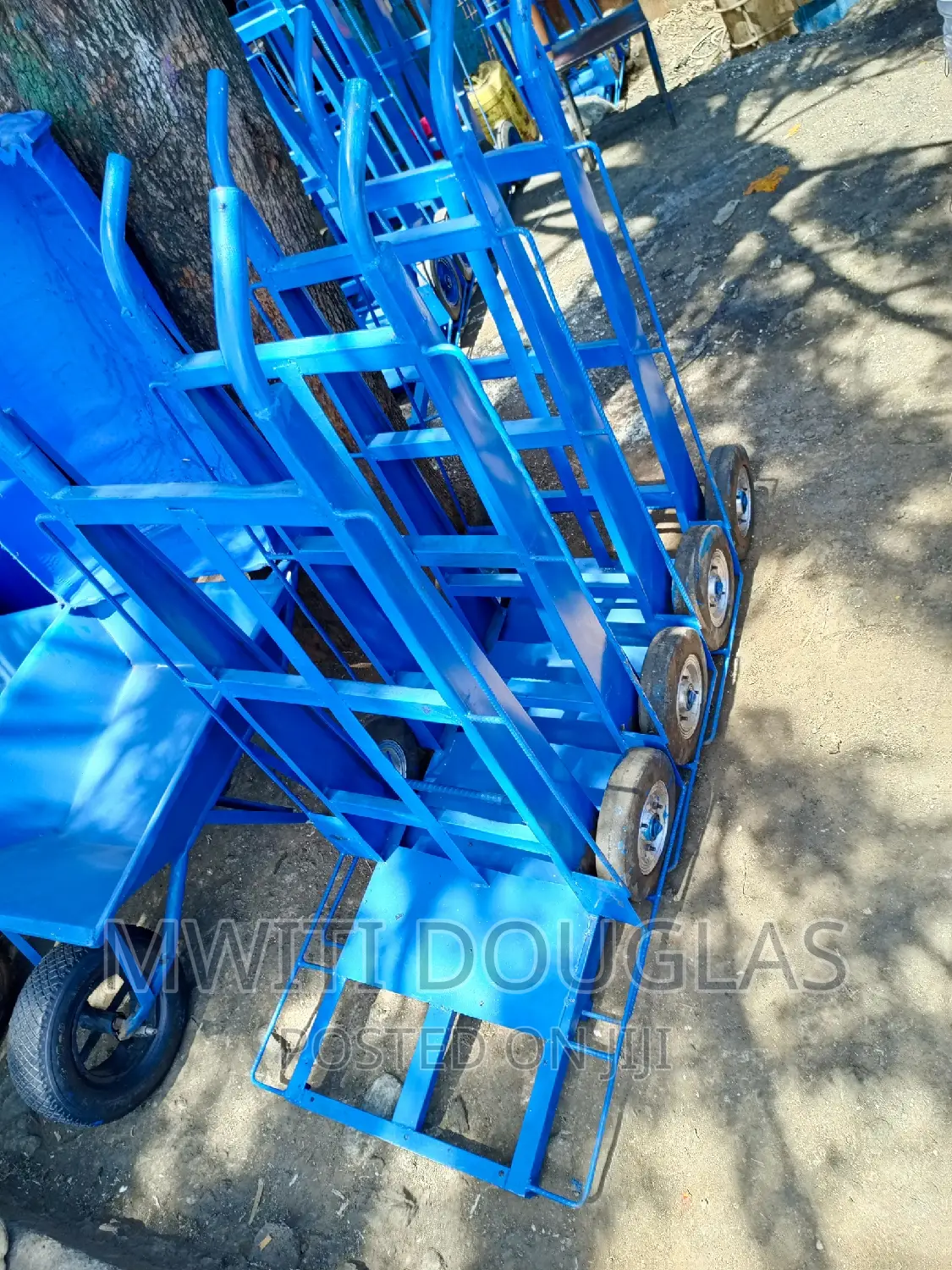 Blue Luggage Trolley